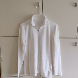 Nike Dri fit White Active Quarter-Zip Pullover